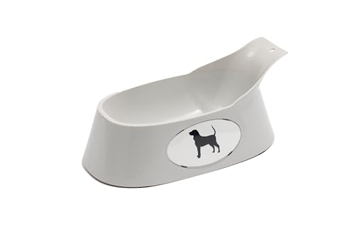 Lixit Ergonomische Näpfe für Hunde mit langen Ohren (grau, groß) von Lixit
