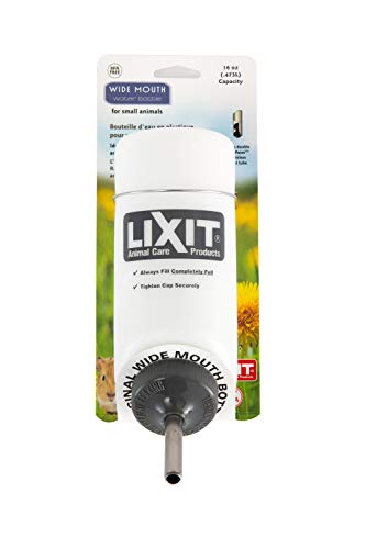 Lixit Pet Wide Mouth Water Bottle (473 ml), transluzent, 8802 von Lixit