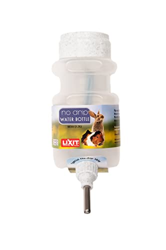 Lixit Top Fill Wasserflaschen für Kaninchen, Frettchen, Hamster, Meerschweinchen, Ratten, Chinchillas und andere Kleintiere (1,2 l, Granit) von Lixit