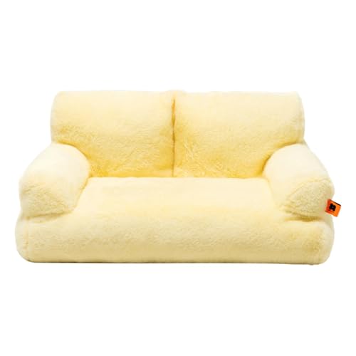 Lmaisdh Katzenbett, warm, waschbar, abnehmbares Haustierbett, Plüsch, Welpenbett, kleines Hundesofa für Haustierbedarf, kleine, mittelgroße Hunde, Katzen von Lmaisdh