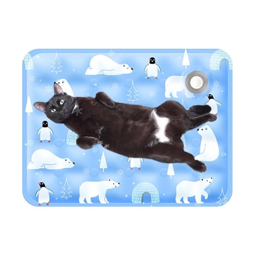 Lmaisdh Kühlmatte für Hunde | Indoor Cat Cool Pad | Waschbares Kühlbett für Hunde Katzen, Tragbare Sommer Haustier Kühldecke für kleine, mittelgroße und große Haustiere von Lmaisdh