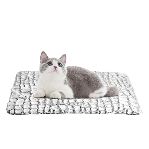 Lmaisdh Winter-Katzenbett für den Innenbereich, beheiztes Haustierbett für Katzen, selbstwärmendes Katzenbett, superweiche Hundebettdecke mit abnehmbarem Bezug, Thermo-Katzen- und Hundematte für von Lmaisdh