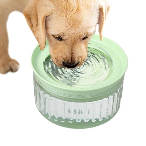 Lnhgh Haustierwasserschale, Katzenwasserspender,1800 ml Spill Proof Water Bowl Spender - Waterer große Kapazität, Haustier liefert langsames Trinken für Hunde und Katzen, Fütterungsversorgung von Lnhgh