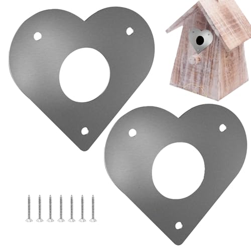 Lnhgh Metall Raubtierschutz für Vogelnest, Raubtierschutz für Vogelhaus | Metal Birdhouse Nest Entry Guard - Spechtschutz Flugeingangskabine Befestigungsschrauben für Park, Garten von Lnhgh