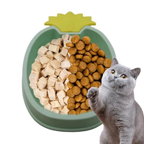 Lnhgh Slow Feeder Hundenäpfe, Slow Feeder für Katzen - rutschfeste Puzzle-Schüssel in Ananasform - Lustiger Rutschfester Hunde-Puzzle-Futterspender für Nass- oder Trockenfutter von Lnhgh