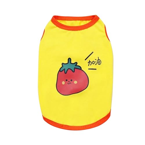 Adorable Puppy Tomato Print Tank Top für kleine und mittelgroße Hunde (Tomato M) von Loboo Idea