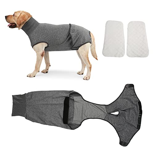 Ganzkörper-Hundewindel, wiederverwendbar, physiologische Kleidung, chirurgische Genesung, männliche und weibliche Hunde (Größe XXXL) von Loboo Idea