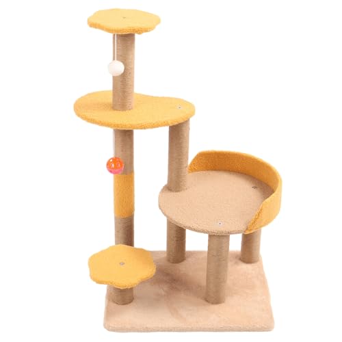 Katzenbaum Spaß Innovativer Großer Raum Multi Level Katzenturm mit Sisal Katzenkratzbaum Seil Spielzeug Katzen Kätzchen von Loboo Idea