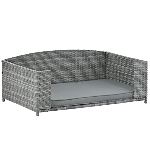 Loboo Idea Bett für mittelgroße Hunde, Hundesofa, gut gepolstertes Hundebett, strapazierfähiges Sofa, Hundebett mit waschbarem, abnehmbarem Bezug, wasserdichtes Stofffutter und rutschfeste Unterseite von Loboo Idea