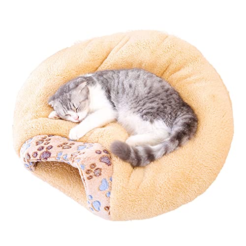 Loboo Idea Katzenbett mit Kapuze, bequem, selbstwärmend, Schlafsack für Katzen und Kätzchen (80 x 69 cm) von Loboo Idea