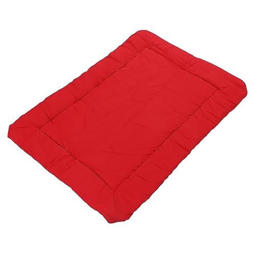 Tragbares Hundebett, wasserdicht, faltbar, Outdoor-Matte für Reisen, Camping, Auto (rot) von Loboo Idea