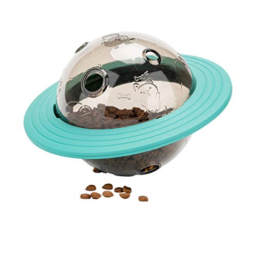 Locisne Pet Eating Treat Ballfutter Spender Interaktives Spielzeug, Hundekatze Slow Eating Treat Ball Aktivitätscenter Feeder Puzzle Spielzeug für kleine mittlere Haustiere von Locisne