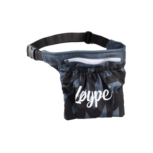 Løype Leckerlitasche für Hunde, Futterbeutel für Hundetraining, Leckerlibeutel, Hundeleckerli Training Beutel, Leckerli Bauchtasche (Schwarz) von Løype