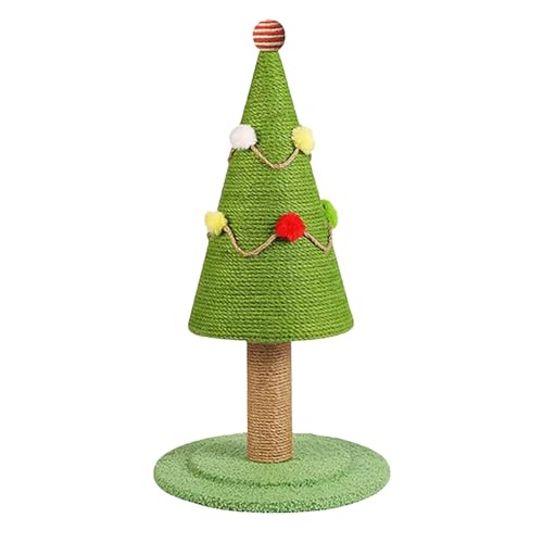 Adorable Christmas Tree Scratching Post, Cartoon Cat Scratch Tree, Aesthetic Tree Ornaments Natural Sisal Cat Scratching Board for Kittens Indoor Cats, Scratching Post for Kittens von Lokaquk