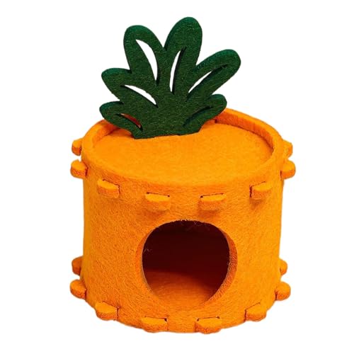 Felt Hamster Bed, Soft Pineapple Hamster House, Cute Hamster Sleeping Nest, Cozy Hamster Tunnel, Small Pet Hamster Accessories, Hamster House Soft Bed, Hamster Nesting Tunnel, Cute Small Pet Bed, Soft von Lokaquk