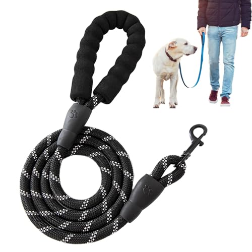 Hundetrainingsseil | Bequeme Hundeleine | Reflektierende Hundeleine, robuste Haustier-Trainingsseile, gepolsterter Griff, Hundeleine, Welpen-Trainingsseil Seil mit gepolstertem Griff für Welpen von Lokaquk