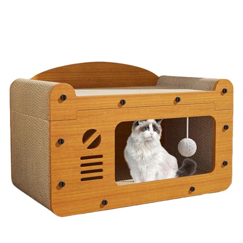 Indoor-Katzenspielspielzeug, multifunktionaler Katzenkratzbaum, Alternative zum Kratzen und Spielen, weiche Liegeunterlage, ansprechendes Katzenkratzspielzeug für Indoor-Katzen, Schleifkralle, 55 x 29 von Lokaquk