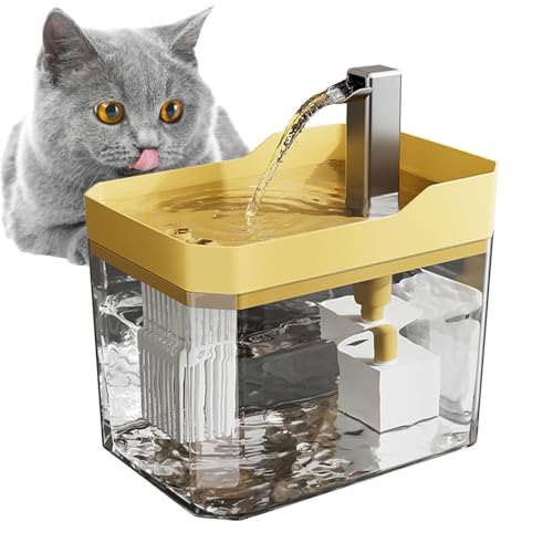 Lokaquk Automatischer Katzenwasserbrunnen | Katzen Trinkbrunnen mit USB | Indoor Katze Wasserbrunnen, Katze Wassernapf Automatisch, Katze Wassernapf mit Filter, Haustier Wasserspender für Katzen von Lokaquk