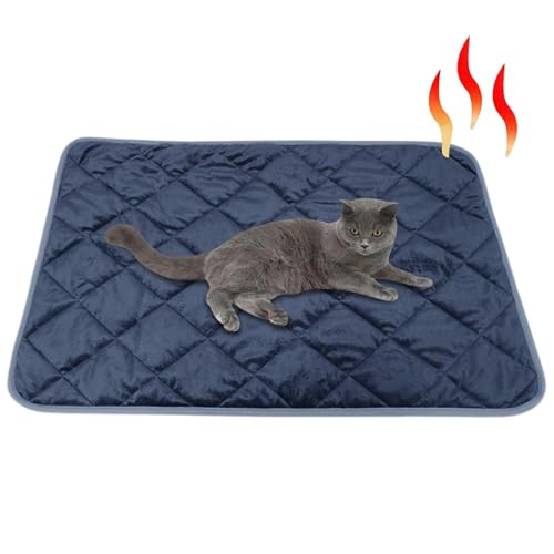 Lokaquk Cat Heating Pad, Temperature-Sensing Cat Heating Pad, Self-Warming Pet Heated Mat with Anti-Slip Design, Comfortable Thermal Blanket for Pets, Perfect for Car and Home Use von Lokaquk