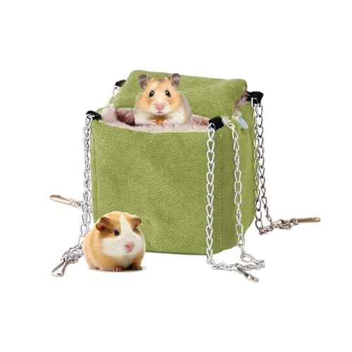 Lokaquk Hamster Hammock for Cage, Ferret Bed Hamster Hammock Squirrel Nest, Pet Hammock for Cage - Comfortable Warm Chinchilla Bed and Swing for Hamsters, Squirrels, and Sugar Gliders von Lokaquk