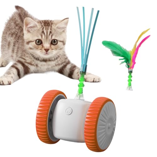 Lokaquk Interactive Toys for Cats, Moving Play Toy for Cats, Automatic Indoor Playmate for Cats, Multi-Functional Intelligent Cat Toys, Interactive Kitten Toys for Bored Cats von Lokaquk