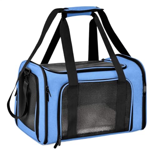 Lokaquk Pet Carrier Bag, Travel Pet Carrier, Foldable Cat Carrier, Airline Approved Pet Carrier, Small Pet Carrier, Breathable Cat Carrier, Dog and Cat Carrier, Soft-Sided Pet Carrier von Lokaquk