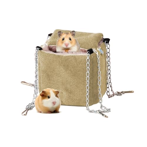 Lokaquk Pet Hammock for Cage, Versatile Ferret Bed and Hamster Hammock, Warm Chinchilla Bed and Sugar Glider Nest, Ideal for Hamsters, Squirrels, and Ferrets to Relax and Rest Comfortably von Lokaquk