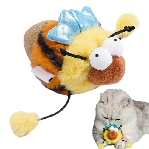 Plush Bee Cat Toy, Plush Bee Cat Toy: Catnip-Infused Plush Chew Toys, Bite-Resistant Design for Playful Cats, Perfect for Cat Lovers Catnip Plush Bee Cat Toy: Chew and Bite-Resistant Toy von Lokaquk