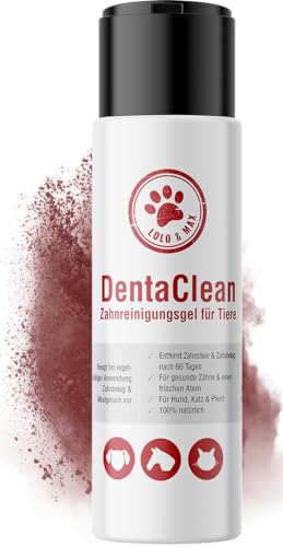 Lolo & Max DentaClean Gel Classic – 100% natürliches Zahnreinigungsgel für Tiere, für Hunde & Katzen, Mittel gegen Zahnstein, Zahnbelag Maulgeruch - 130ml von Lolo & Max