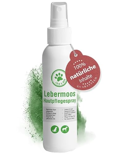 Lolo & Max Lebermoos Hautpflege Spray - Mittel gegen Juckreiz bei Hunden - Lebermoos Spray für Hunde - Juckreiz Hund - Mittel gegen Juckreiz - Pferde geeignet - 130ml von Lolo & Max