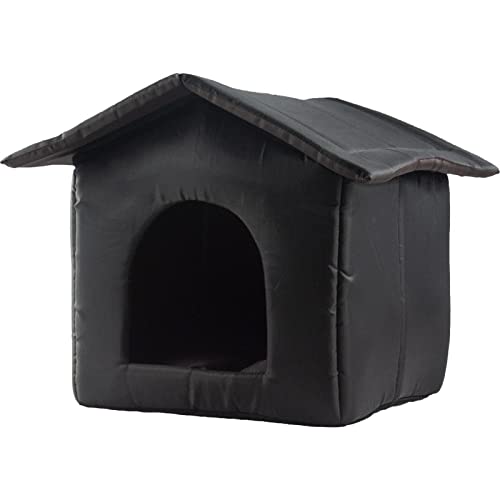 Longlasting Hundehütte Outdoor Wasserdichtes Katzenhaus Faltbares Tierheim Verdicktes Faltbares Katzenzelt Winter Warmes Oxford Tuch Streunende Katzen Unterschlupf Für Wilde Katzenhunde im Freien von Longlasting