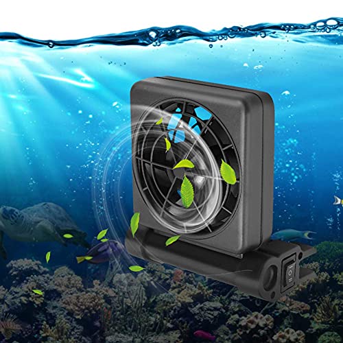 Longzhuo Aquarium Lüfter Mini Single Head Einstellbare Aquarium Aquarium Lüfter Hängen Chiller 100-240V(Europäische Vorschriften) von Longzhuo