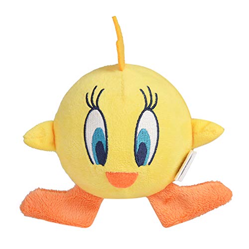 Looney Tunes for Pets Yellow Tweety Bird Ball Body Plush Dog Toy for All Dogs | Squeak Toy for Dogs |Tweety Character Soft Plush Stuffed Dog Toy von Looney Tunes