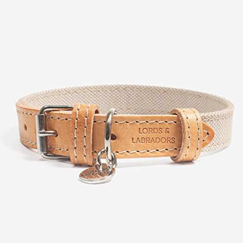 Lords & Labradors Essentials Hundehalsband (XS, Twill Linen) von Lords & Labradors