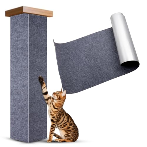 Selbstklebend Kratzmatte Katze, [200cmx40cm] Katzen Kratzbrett Wand, Kratzpads für Katzen, Kratzmatte Katze Sofa, Katzen Wand, DIY Climbing Cat Scratcher von Lottsall