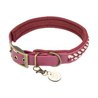 Trendfährte Hundehalsband BioThane® [3XL: 58-65 cm x 43 mm - Bordeaux] von Loulourella