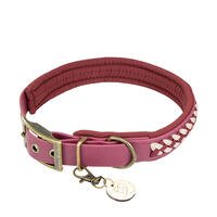 Trendfährte Hundehalsband BioThane® [XXS: 23-30 cm x 24 mm - Bordeaux] von Loulourella