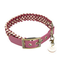 Trendfährte Hundehalsband Paracord [XXS: 23-30 cm x 24 mm - Bordeaux] von Loulourella