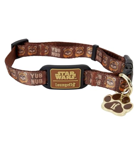 Loungefly Pets Star Wars Ewok Hundehalsband, Größe L, Braun von Loungefly