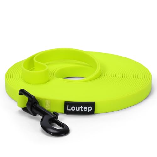 Loutep Biothane Schleppleine Für Hunde Lange Hundeleine 3m 5m Schleppleine 10m Für Hunde 15m 20m Leine Langlaufleine Trainingsleine Laufleine Schwimmleine Für Kleine Mittel Und Große Hund von Loutep