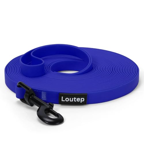 Loutep Biothane Schleppleine Für Hunde Lange Hundeleine 3m 5m Schleppleine 10m Für Hunde 15m 20m Leine Langlaufleine Trainingsleine Laufleine Schwimmleine Für Kleine Mittel Und Große Hund von Loutep