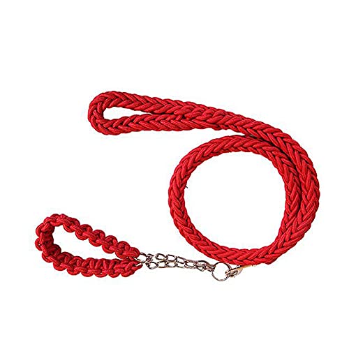 Hundehalsband und Leine, Set aus robustem geflochtenem Nylon, 122 cm, Hunde-Trainingshalsband für kleine, mittelgroße und große Hunde von Love Dream