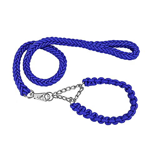 Hundehalsband und Leine, Set aus robustem geflochtenem Nylon, 122 cm, Hunde-Trainingshalsband für kleine, mittelgroße und große Hunde von Love Dream