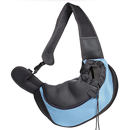 Love Dream Pet Dog Sling Carrier, Breathable Mesh Portable Travel Safe Pet Sling Shoulder Bag Carrier with Adjustable Non-Slip Shoulder Strap for Small Dogs Cats Puppy von Love Dream