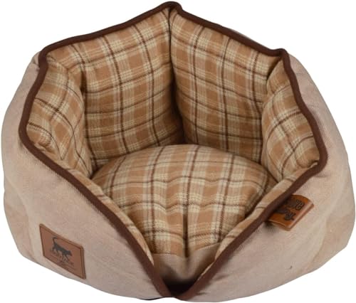 Love Story Hundebett, rund, Beige, 40 x 32 cm von Love Story