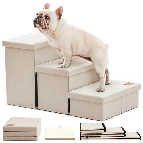 Love's cabin Hundetreppe, Beige-Grau von Love's cabin