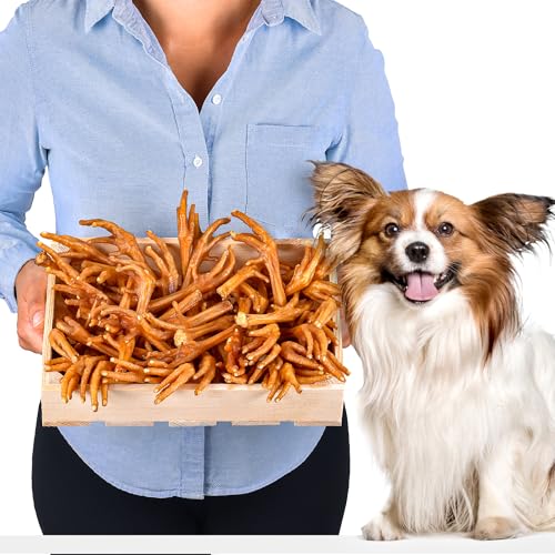 Hühnerfüsse für Hunde ohne Krallen (1kg) | Hundesnack | Hundeleckerli große Hunde | Hühnerfüße für Hunde | Hasenohren für Hunde | Hunde Snack von Lovely DOG