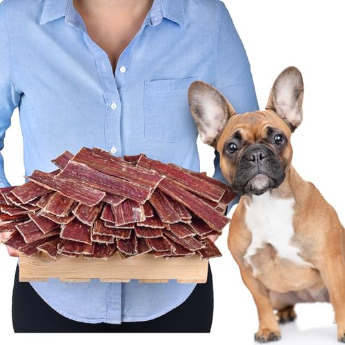 Natürliches Rinderdörrfleisch für Hunde (500g) - Proteinreicher Premium Hundesnack, Ideal für Zahnpfleg (1 kg (1er Pack)) von Lovely DOG