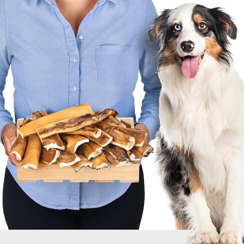 Rinderkopfhaut (20cm, 1kg) | Hundeleckerli | Hunde leckerlis | Kauknochen Hund | Rinderkopfhaut für Hunde | Leckerli Hund | Ochsenziemer Hund von Lovely DOG