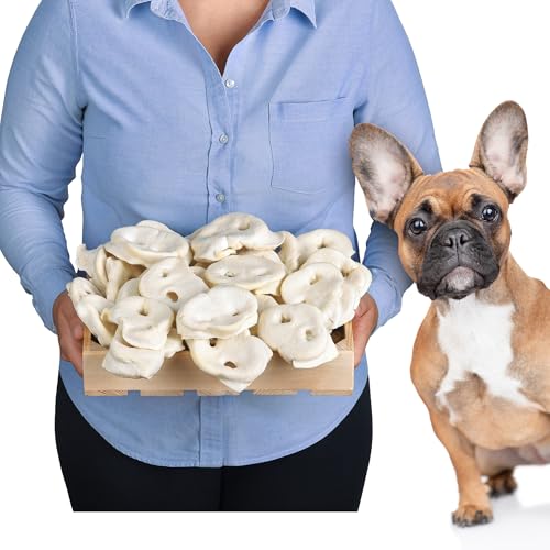 Weiße Schweinenasen 500 g | Natürlicher Kauartikel für Hunde | Leckerer Snack | Premium-Qualität von Lovely DOG